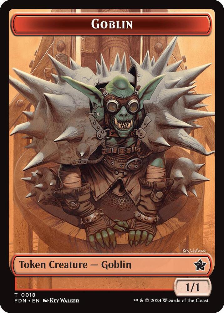 Goblin // Insect Doubled-Sided Token [Foundations] 18 // 21