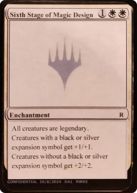 Sixth Stage of Magic Design [Un-Known Event Playtest Cards]