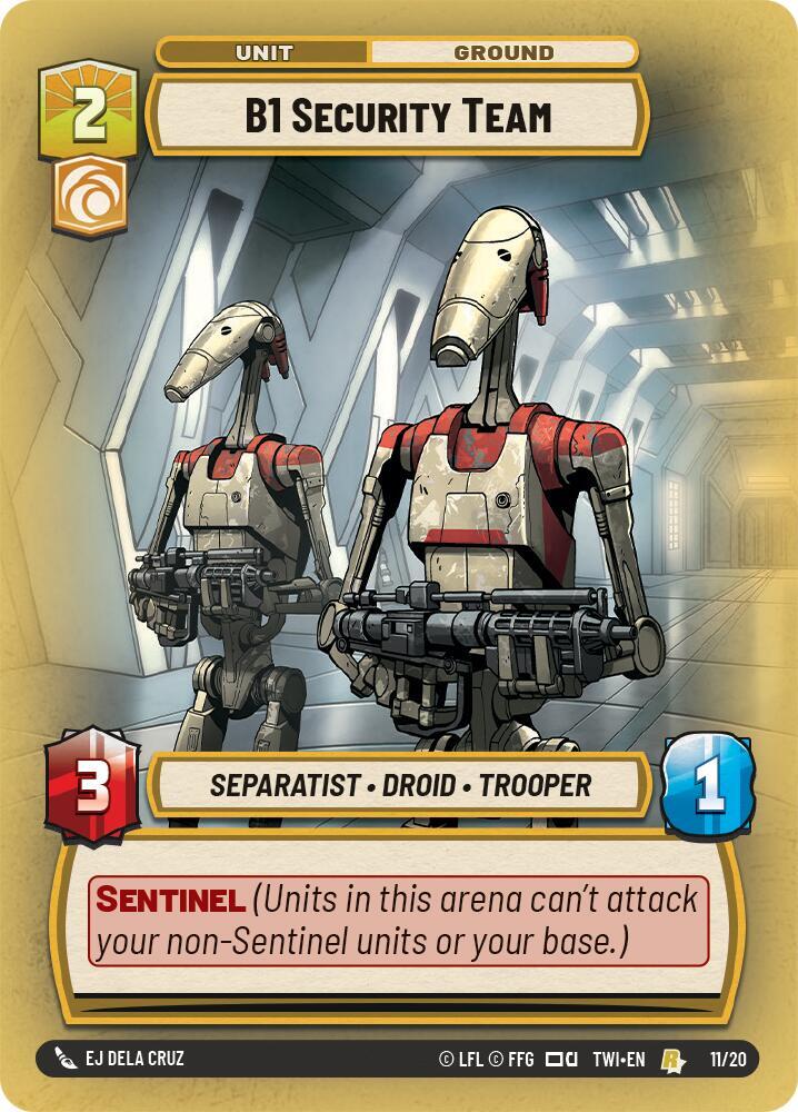 B1 Security Team [Twilight of the Republic: Weekly Play Promos] 11/20