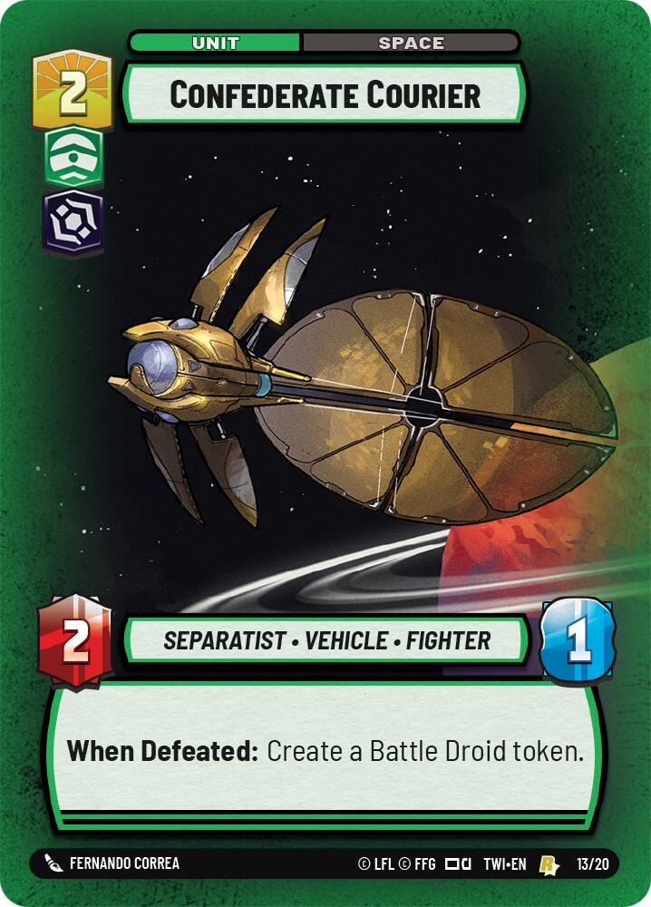 Confederate Courier [Twilight of the Republic: Weekly Play Promos] 13/20
