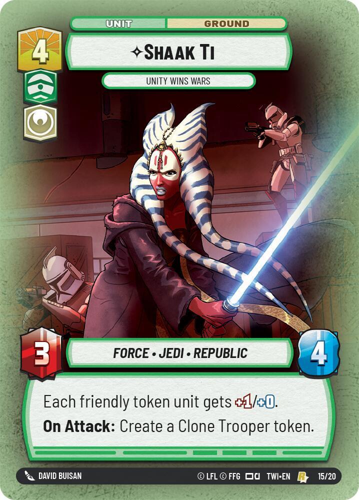 Shaak Ti - Unity Wins Wars [Twilight of the Republic: Weekly Play Promos] 15/20