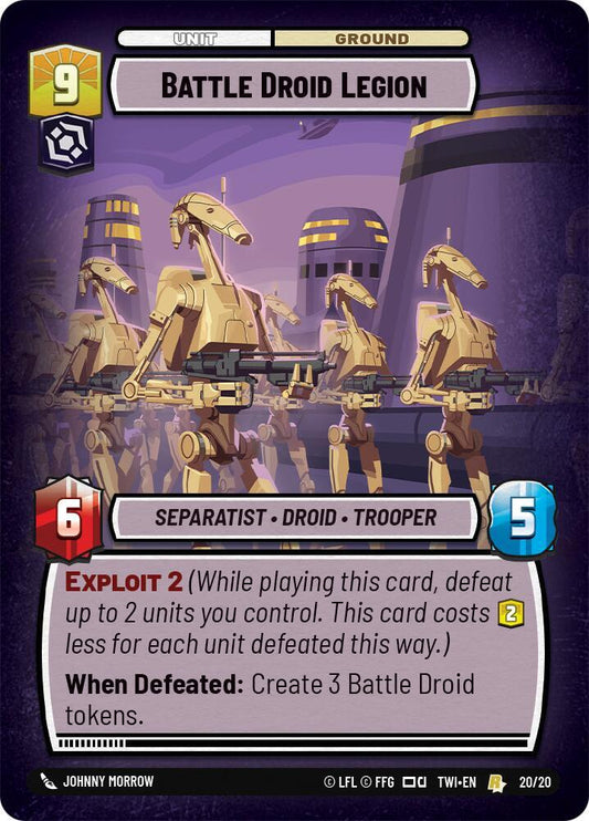 Battle Droid Legion [Twilight of the Republic: Weekly Play Promos] 20/20