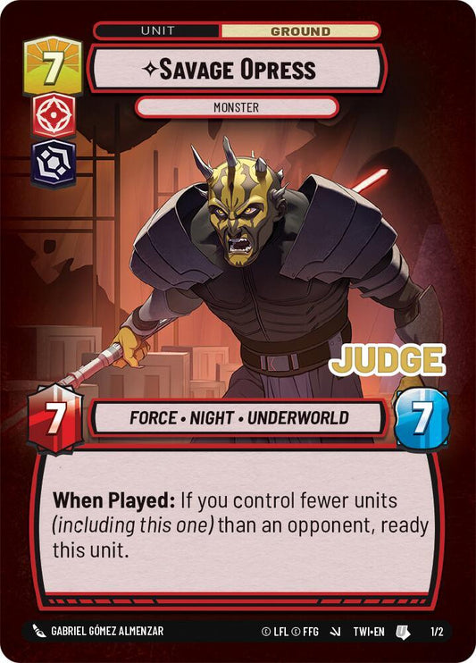 Savage Opress - Monster [Judge Promos] 1/2