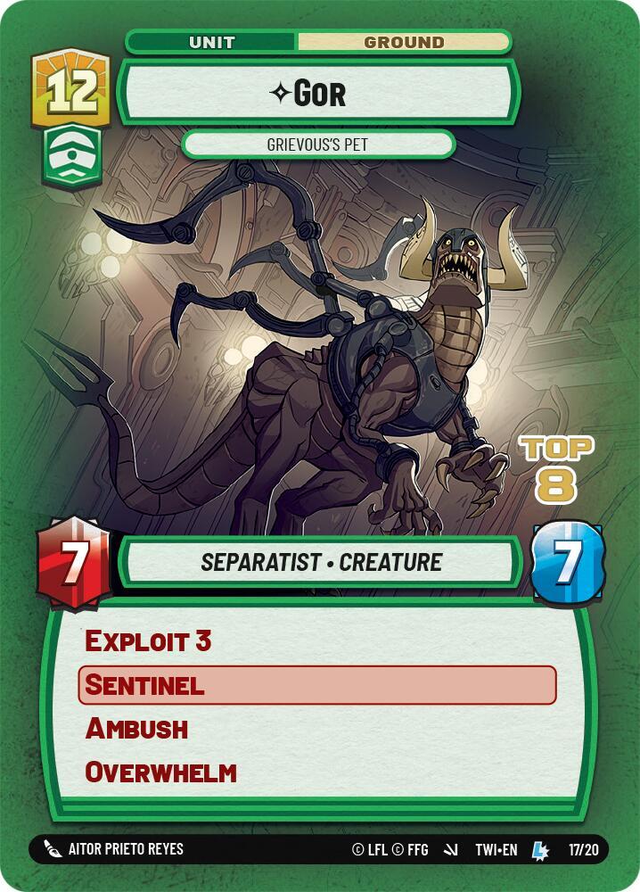 Gor - Grievous's Pet (Top 8) [Organized Play Promos] 17/20