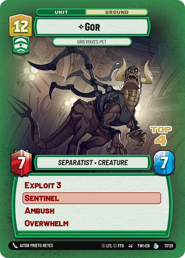 Gor - Grievous's Pet (Top 4) [Organized Play Promos] 17/20