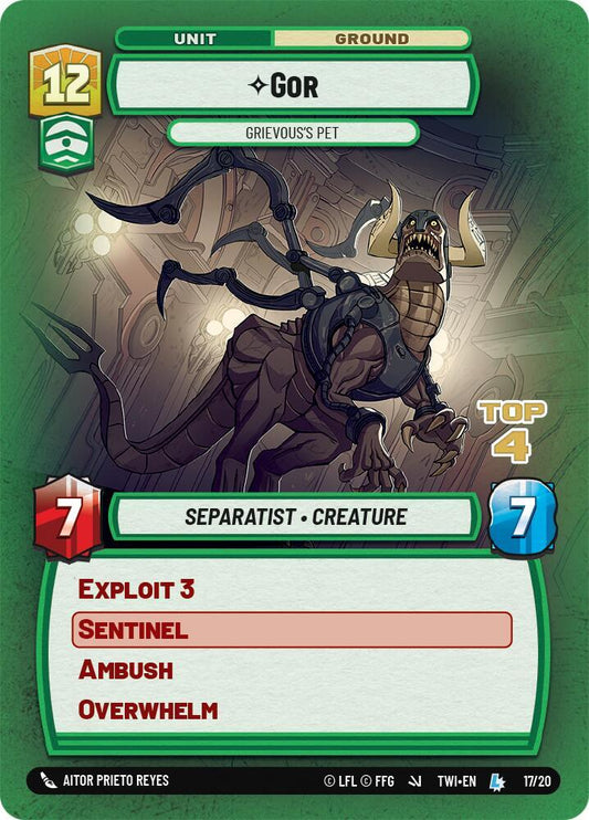 Gor - Grievous's Pet (Top 4) [Organized Play Promos] 17/20