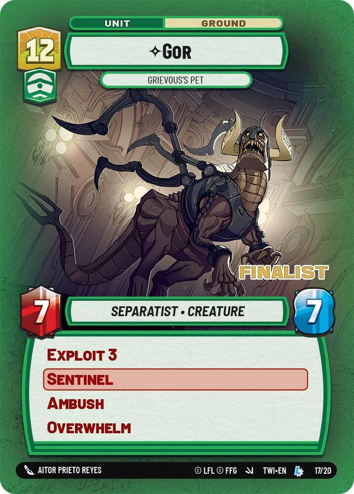 Gor - Grievous's Pet (Finalist) [Organized Play Promos] 17/20