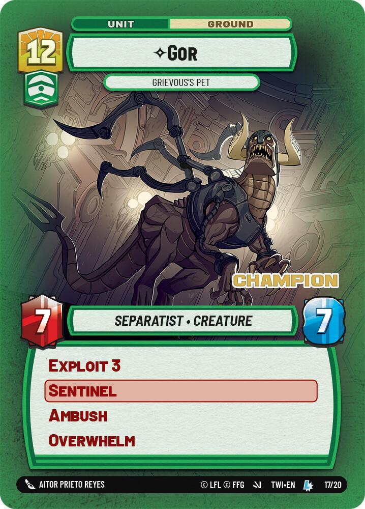 Gor - Grievous's Pet (Champion) [Organized Play Promos] 17/20