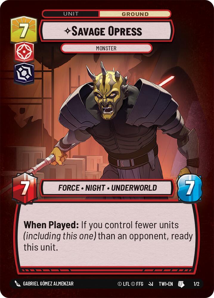 Savage Opress - Monster [Organized Play Promos] 1/2