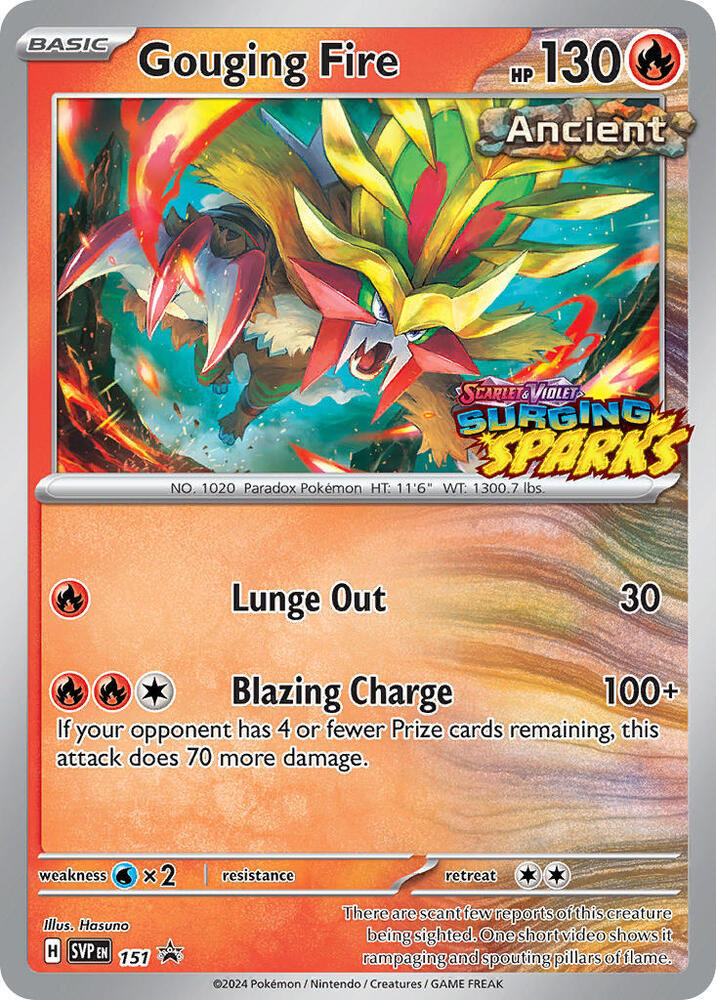 Gouging Fire - 151 [SV: Scarlet & Violet Promo Cards] 151
