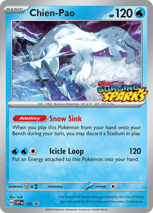 Chien-Pao - 152 [SV: Scarlet & Violet Promo Cards] 152