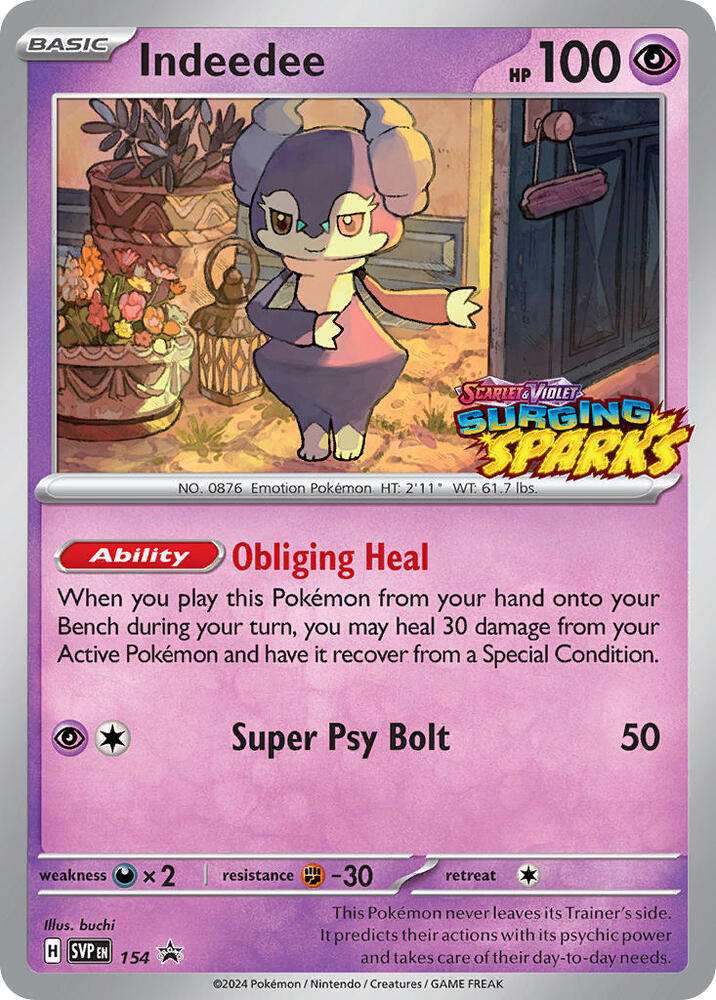 Indeedee - 154 [SV: Scarlet & Violet Promo Cards] 154