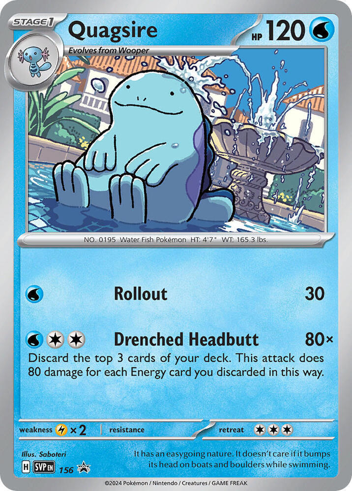 Quagsire - 156 [SV: Scarlet & Violet Promo Cards] 156