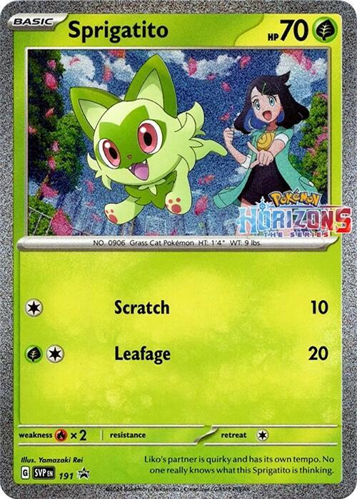 Sprigatito - 191 [SV: Scarlet & Violet Promo Cards] 191