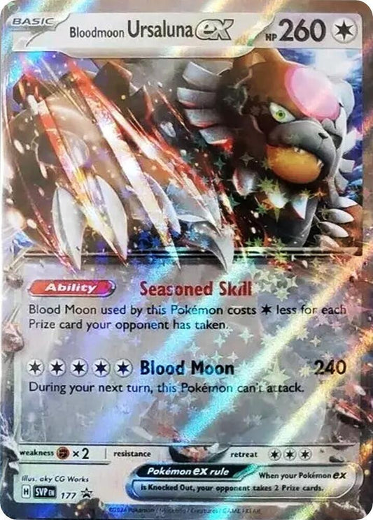 Bloodmoon Ursaluna ex - 177 [SV: Scarlet & Violet Promo Cards] 177