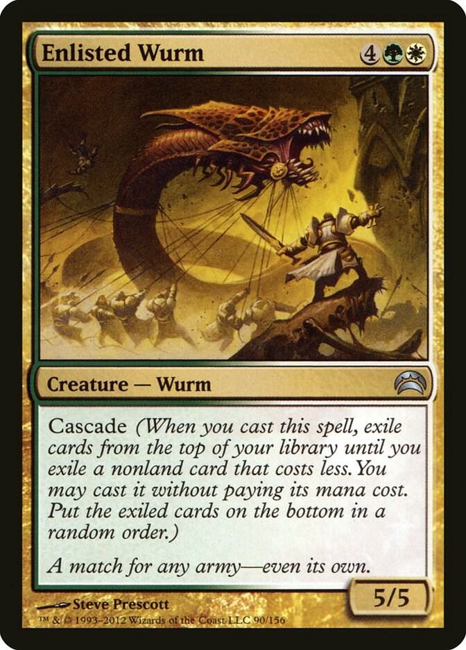 Enlisted Wurm [Planechase 2012] 90