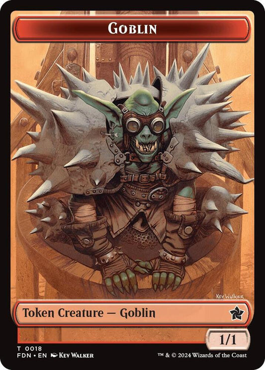 Goblin // Treasure Double-Sided Token [Foundations] 18 // 23