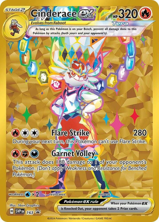 Cinderace ex - 163 [SV: Scarlet & Violet Promo Cards] 163