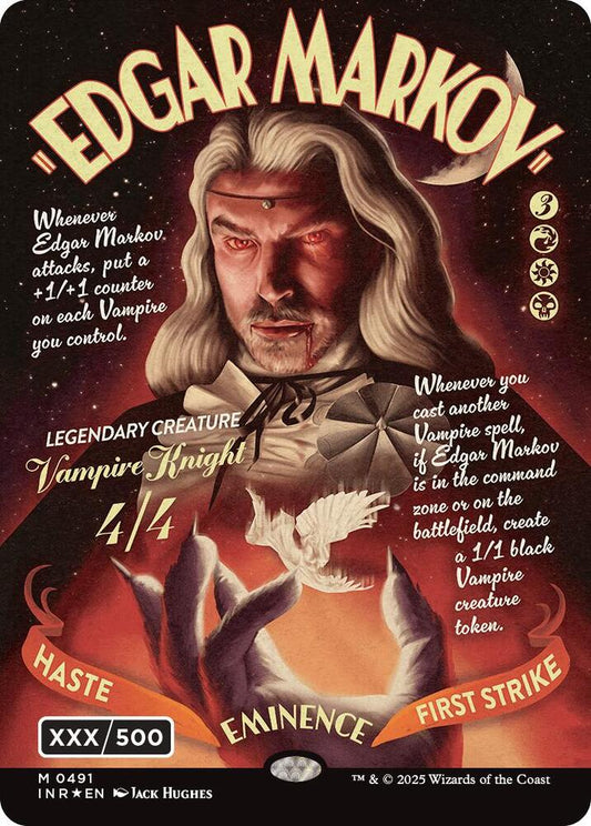 Edgar Markov (Showcase) (Serial Numbered) (Double Rainbow Foil) [Innistrad Remastered] 491