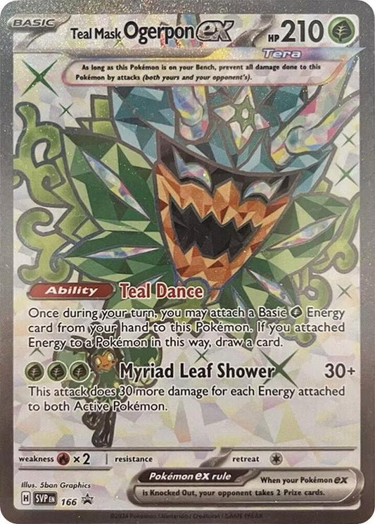 Teal Mask Ogerpon ex - 166 [SV: Scarlet & Violet Promo Cards] 166