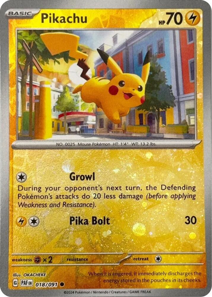 Pikachu - 018/091 (Reverse Cosmos Holo) [Miscellaneous Cards & Products] 018/091