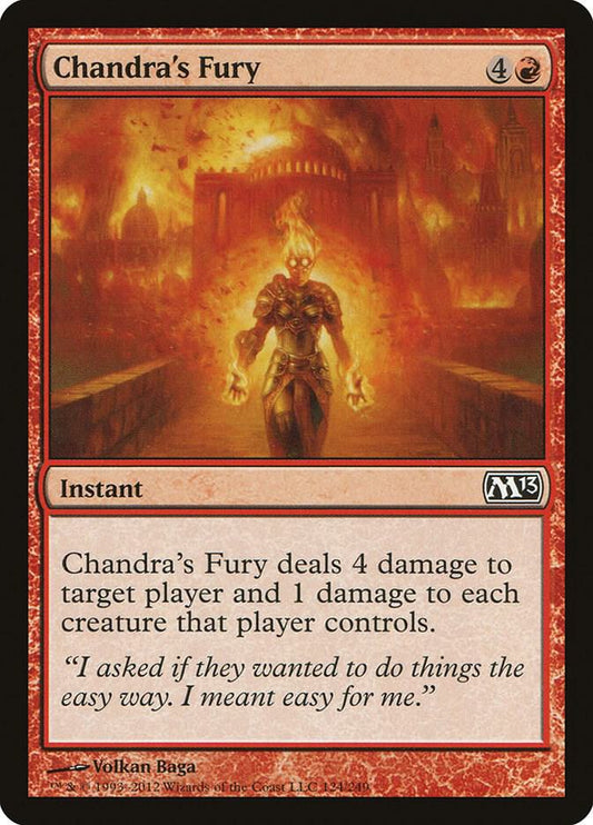 Chandra's Fury [Magic 2013 (M13)] 124