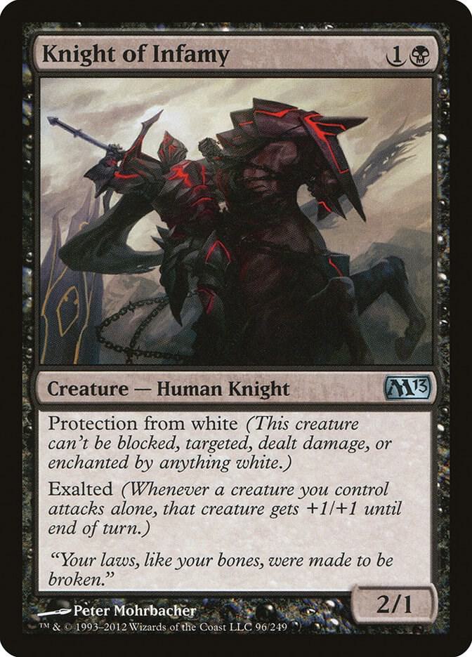 Knight of Infamy [Magic 2013 (M13)] 96