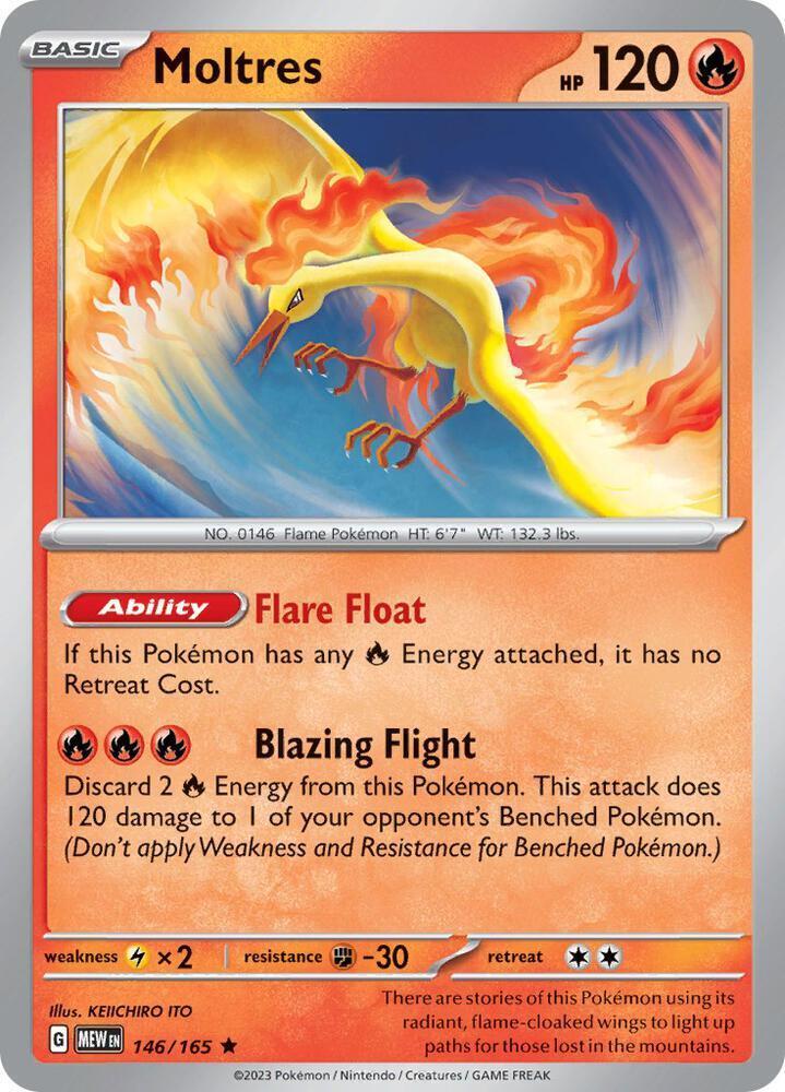 Moltres - 146/165 [Deck Exclusives] 146/165