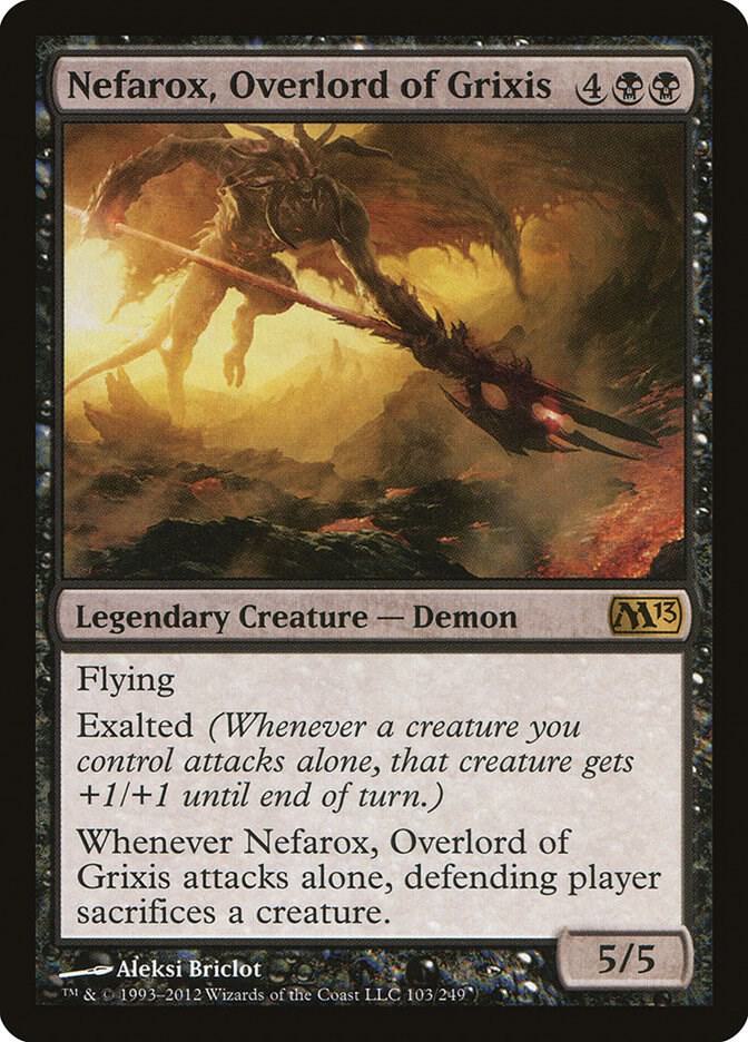 Nefarox, Overlord of Grixis [Magic 2013 (M13)] 103