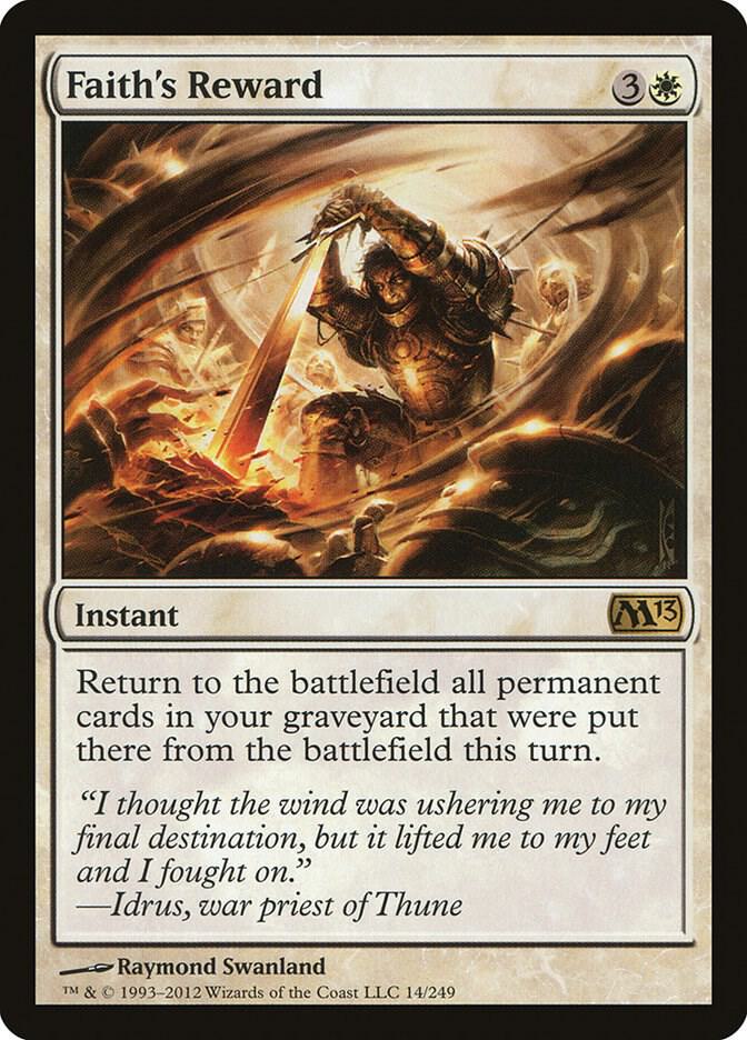 Faith's Reward [Magic 2013 (M13)] 14