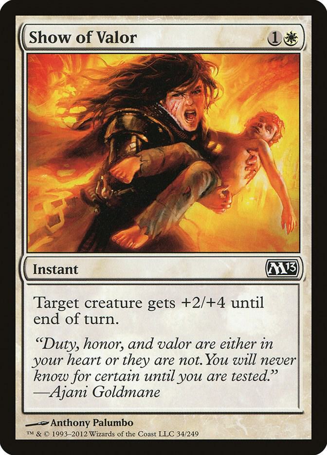 Show of Valor [Magic 2013 (M13)] 34