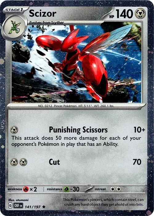 Scizor - 141/197 (Cosmos Holo) [Miscellaneous Cards & Products] 141/197
