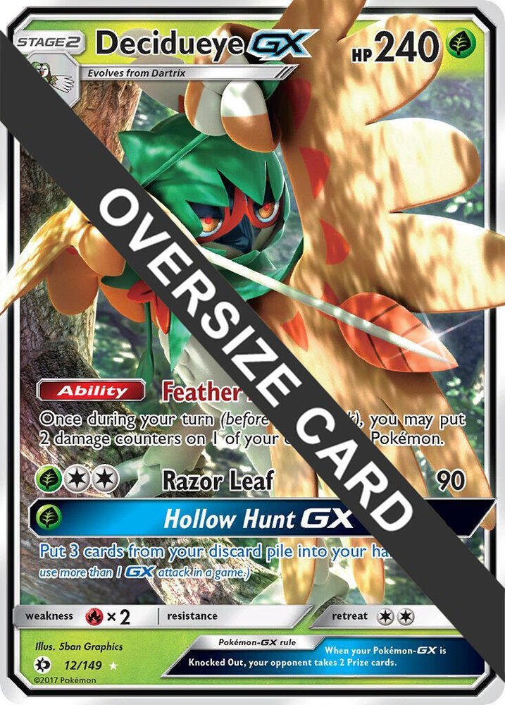 Decidueye GX - 12/149 (Decidueye GX Challenge Box) [Jumbo Cards] 12/149
