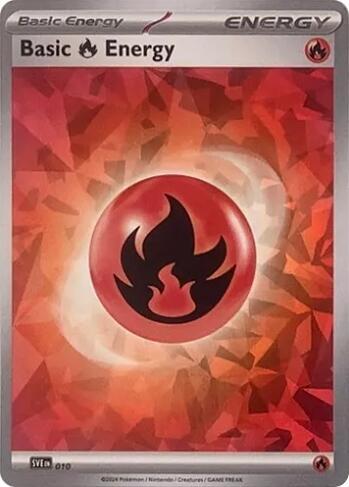 Basic Fire Energy (Cracked Ice Holo) [SVE: Scarlet & Violet Energies] 010