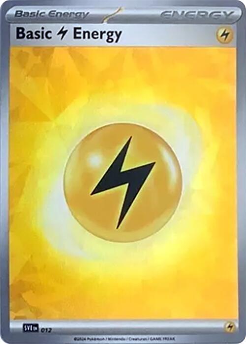 Basic Lightning Energy (Cracked Ice Holo) [SVE: Scarlet & Violet Energies] 012