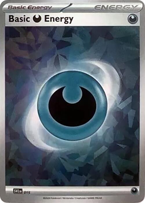 Basic Darkness Energy (Cracked Ice Holo) [SVE: Scarlet & Violet Energies] 015