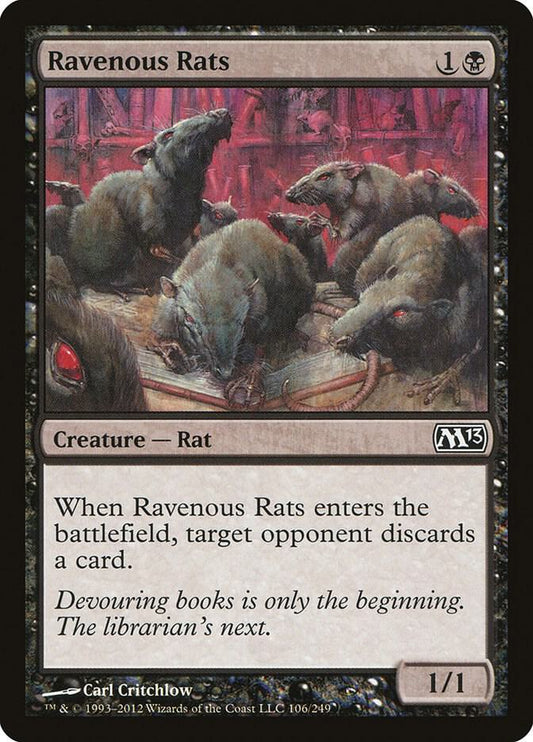 Ravenous Rats [Magic 2013 (M13)] 106