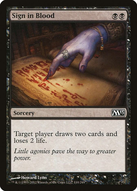 Sign in Blood [Magic 2013 (M13)] 110