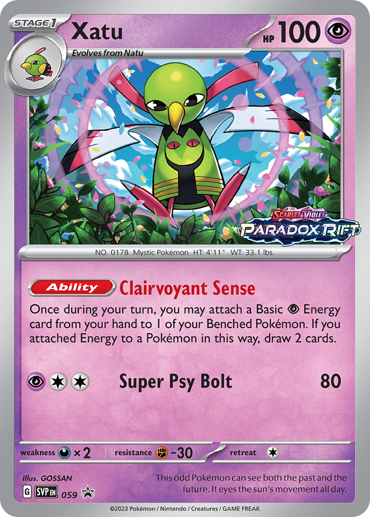 Xatu - 59 Scarlet & Violet Black Star Promos