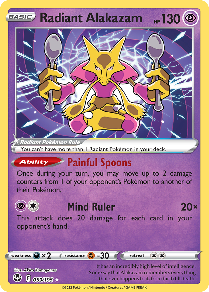 Radiant Alakazam - 59/195 Silver Tempest