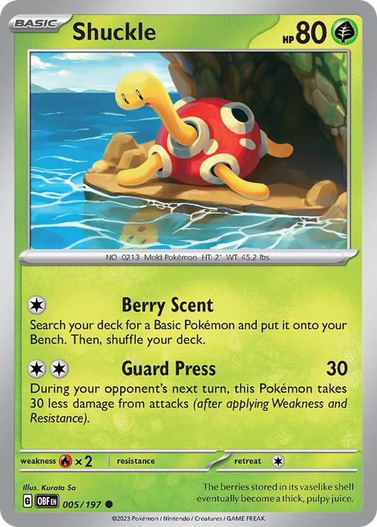 Shuckle - 5/197 Obsidian Flames