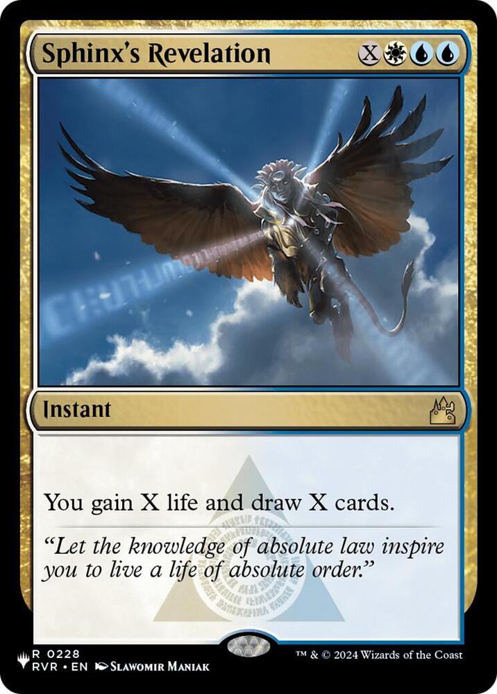 Sphinx's Revelation [The List Reprints] 0228