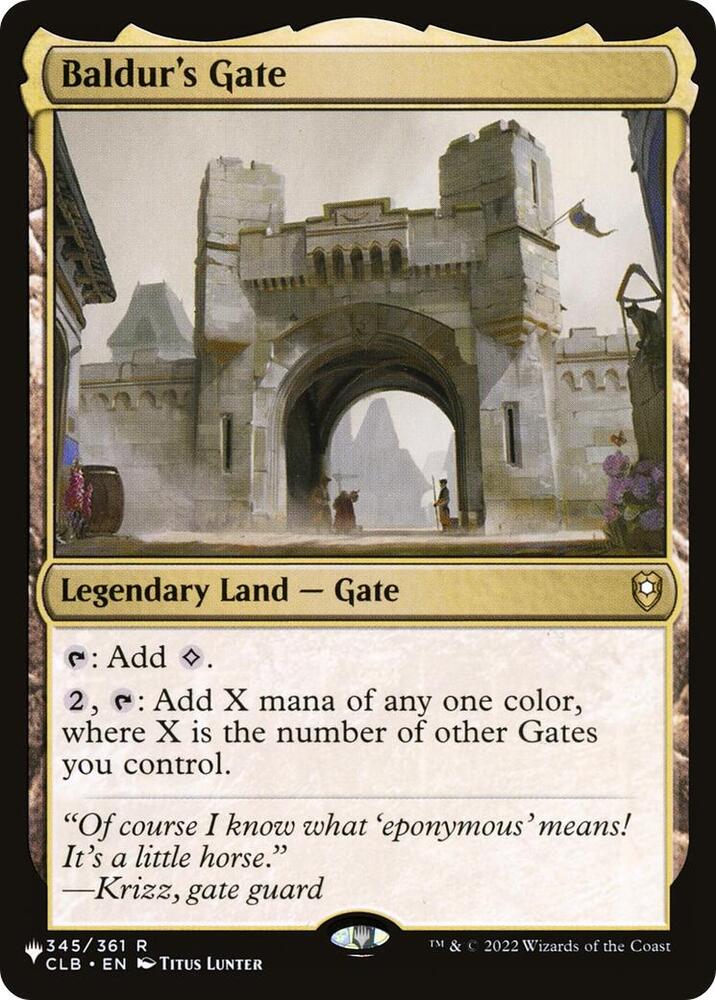Baldur's Gate [The List Reprints] 345/361