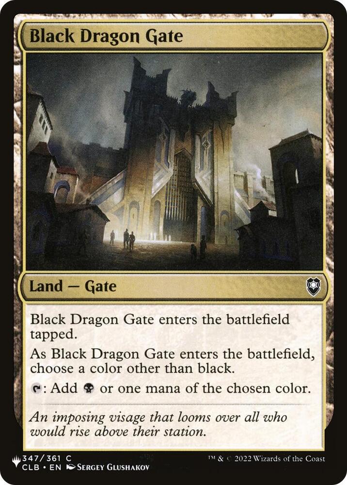 Black Dragon Gate [The List Reprints] 347/361