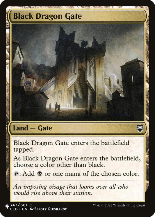 Black Dragon Gate [The List Reprints] 347/361