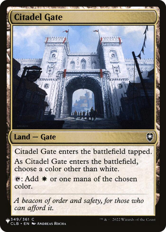 Citadel Gate [The List Reprints] 349/361