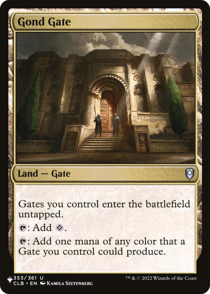 Gond Gate [The List Reprints] 353/361