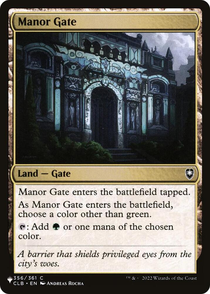 Manor Gate [The List Reprints] 356/361