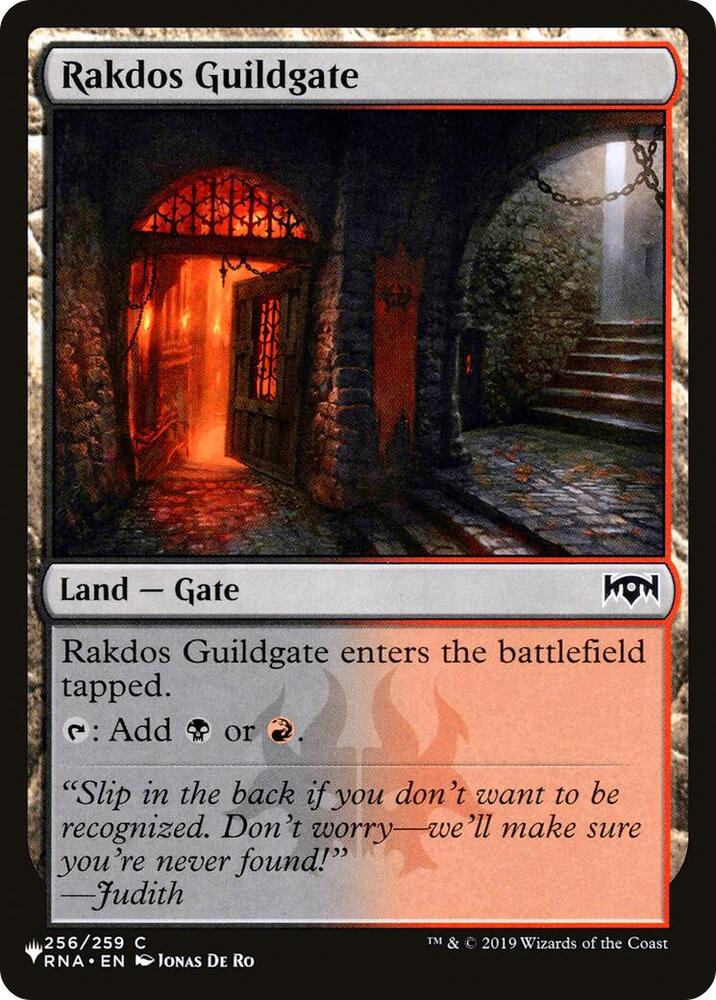 Rakdos Guildgate (256) [The List Reprints] 256/259