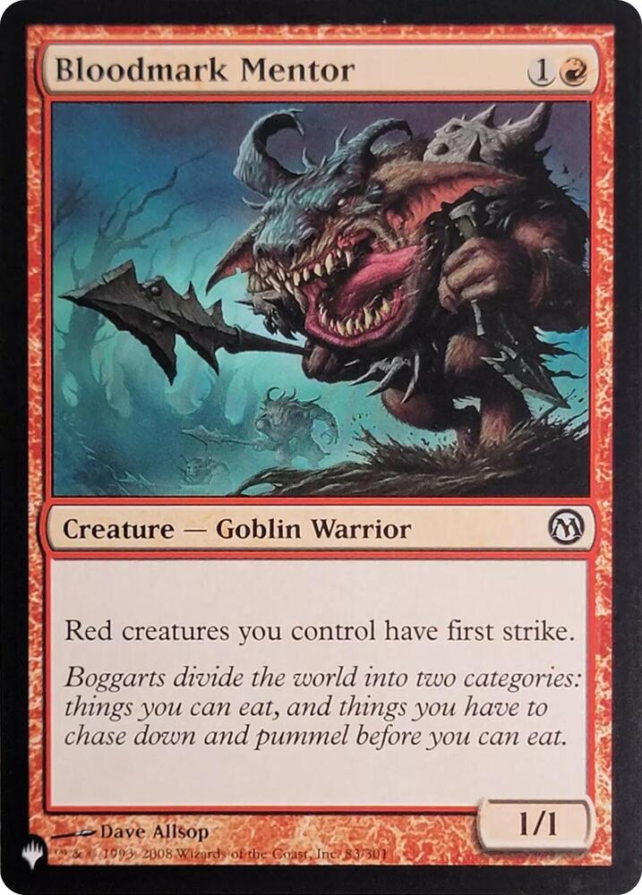Bloodmark Mentor (83) [The List Reprints] 83/301